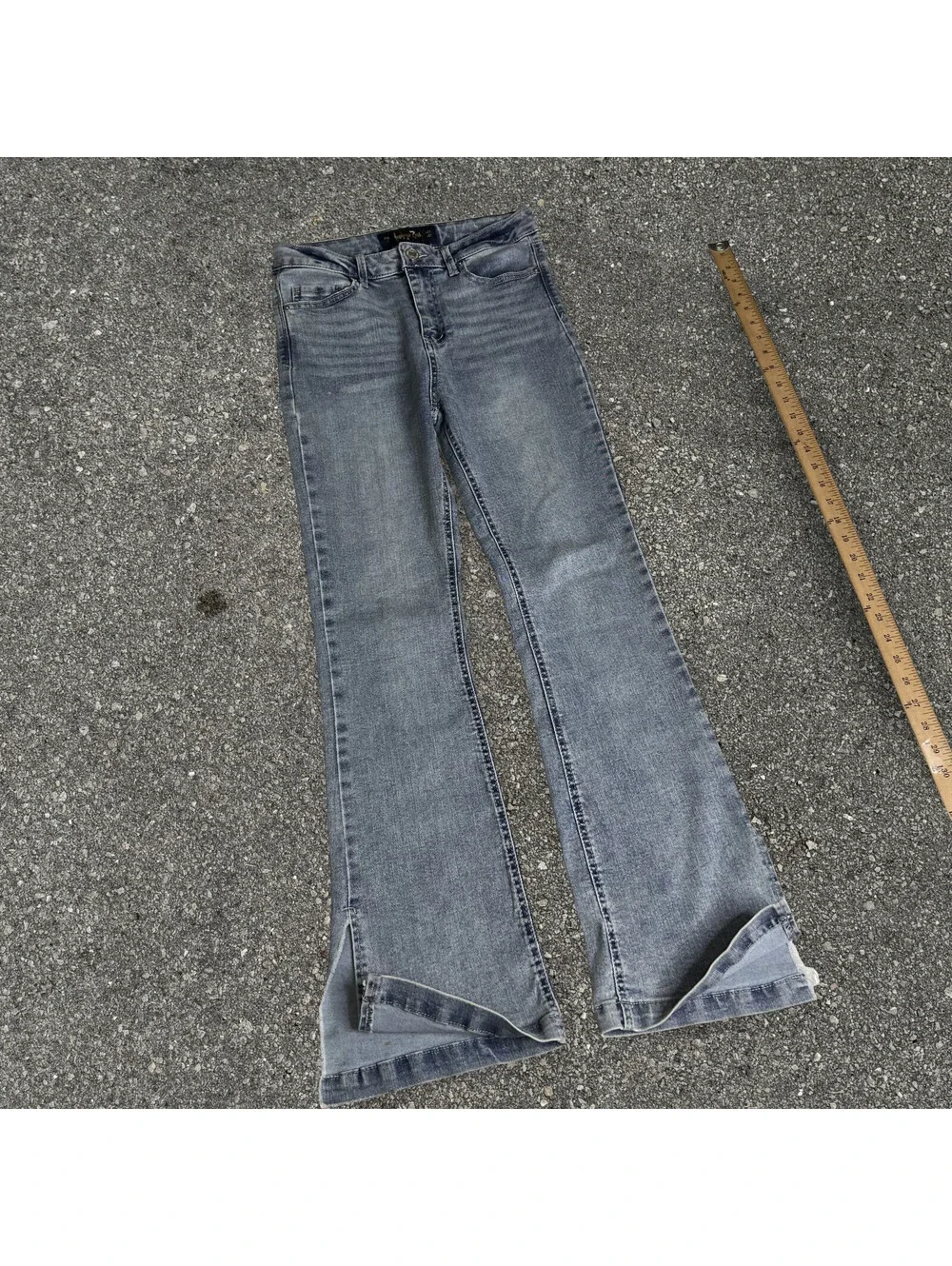 Indigo Rein Retro Y2K Straight Leg Skinny Flared Jeans Women Size 27x31